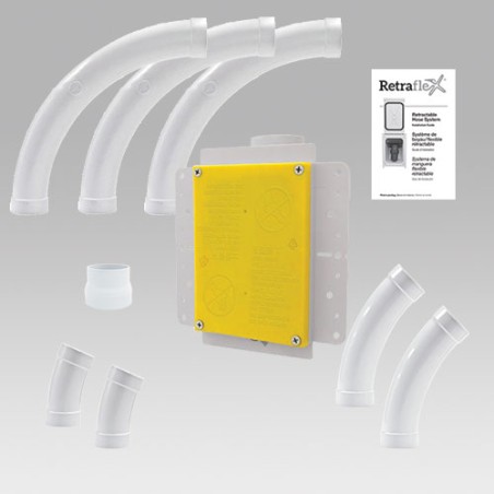Kit installation prise Rétraflex | Réseau PVC centrale Drainvac Hazz